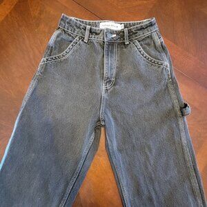 Refuge Denim Carpenter Wide Leg Jeans Women's Size 26 — Washed Black